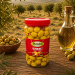 Biberli Yeşil Zeytin 1 kg İri boy