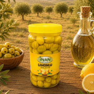Limonlu Dolgulu Yeşil Zeytin 1 kg İri Boy